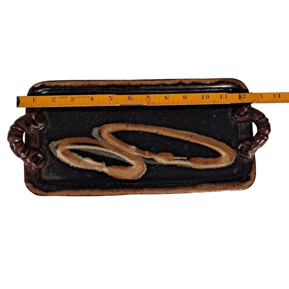 Margaret And Rick Fitch Studio Pottery Tray Mid Century Modern Style - Picture 5 of 6